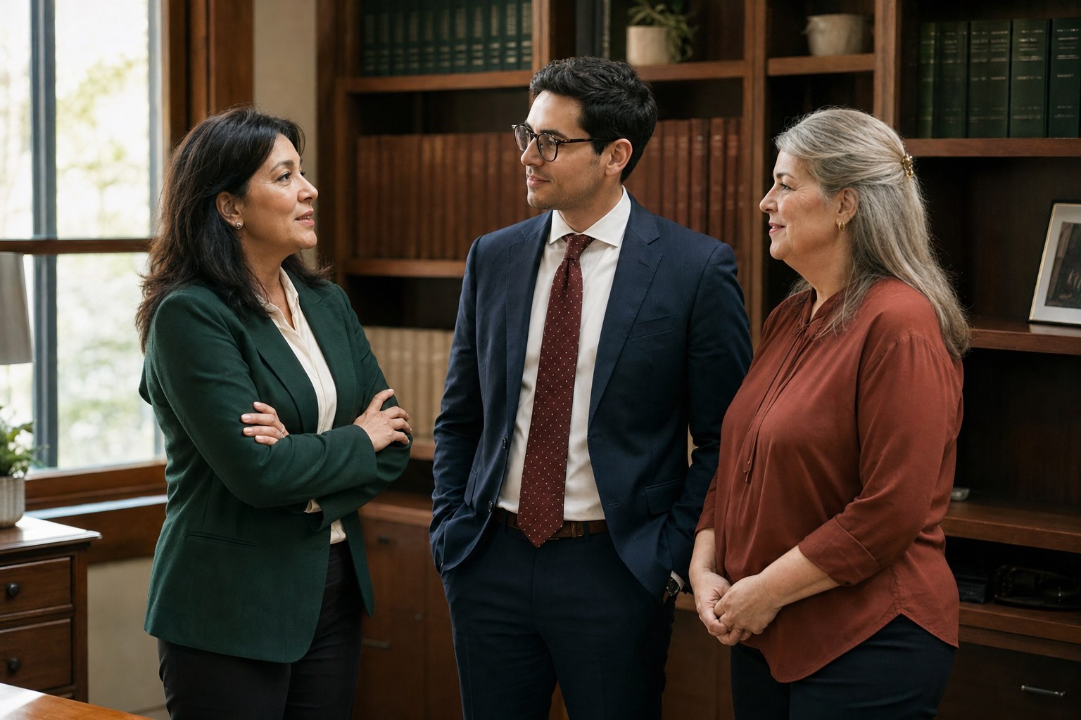The Ellingsrud Family Law team together in the office